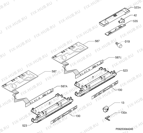 Взрыв-схема холодильника Electrolux ENX4596AOX - Схема узла Diffusor